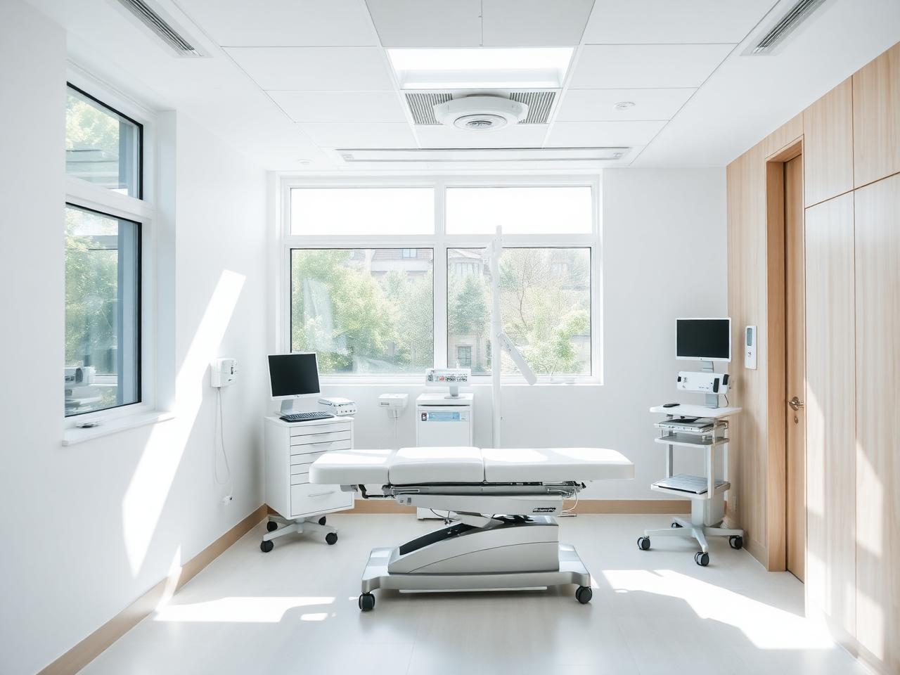 Bright modern examination room at Bellcrest Family Clinic
